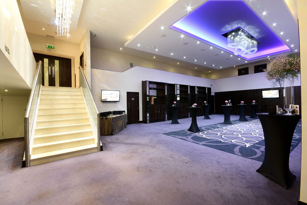 The Montcalm foyer to the Grand Ballroom