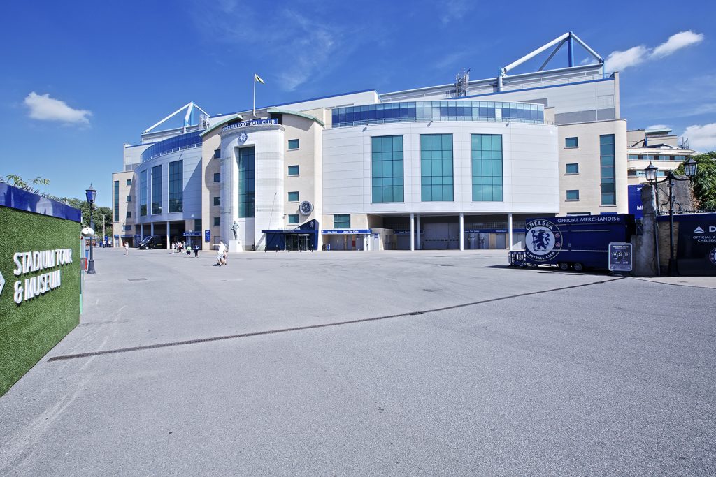 Chelsea Football club, a football stadium venue