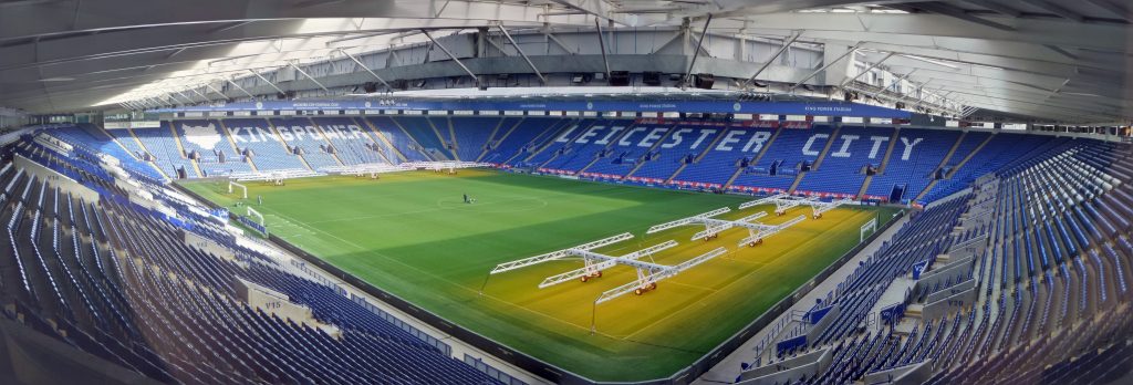 Image of Leicester City Football Club King Power Stadium pitch