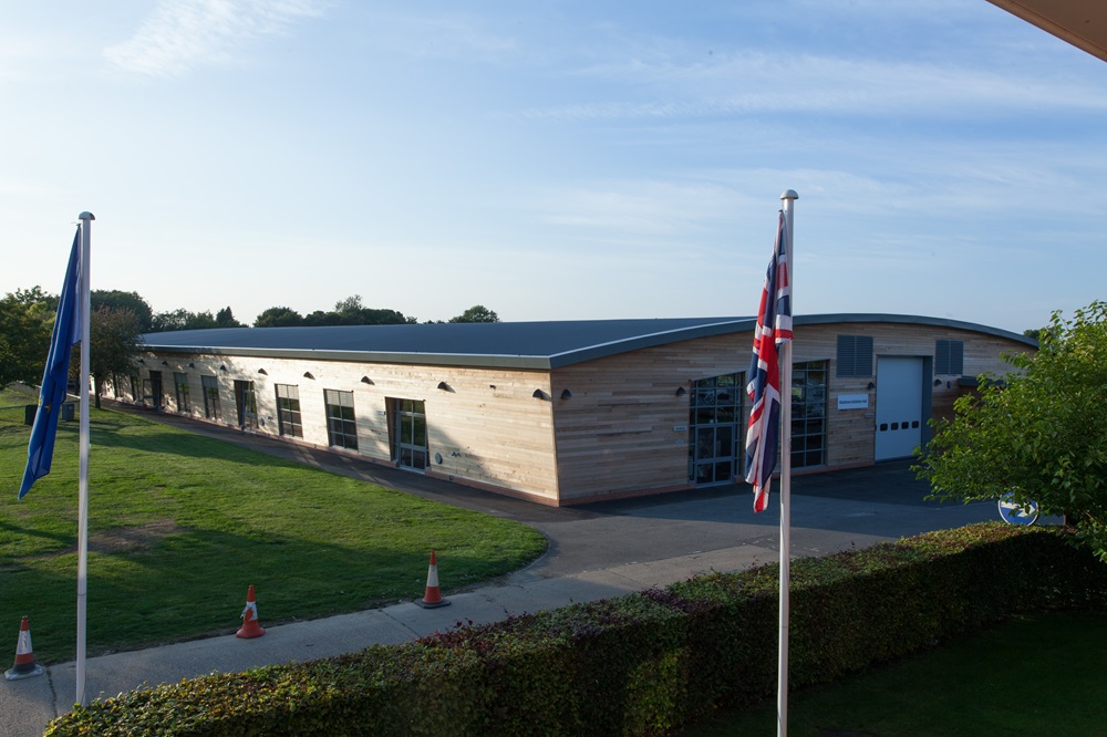 Exterior shot of the Kent Event Centre. 