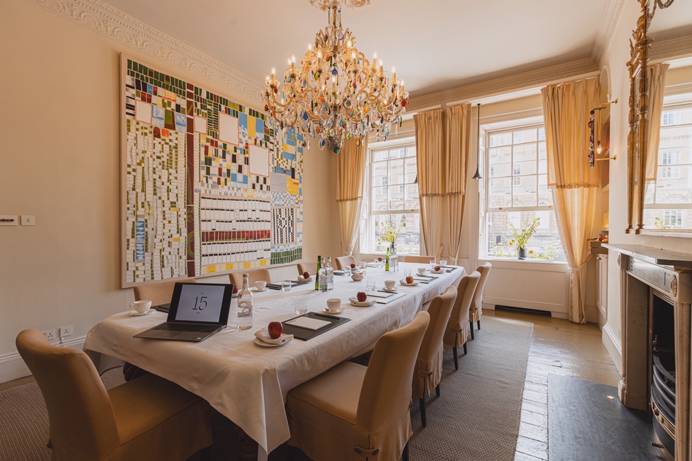 Image showing an intimate meeting room at No.15 Bath by GuestHouse.