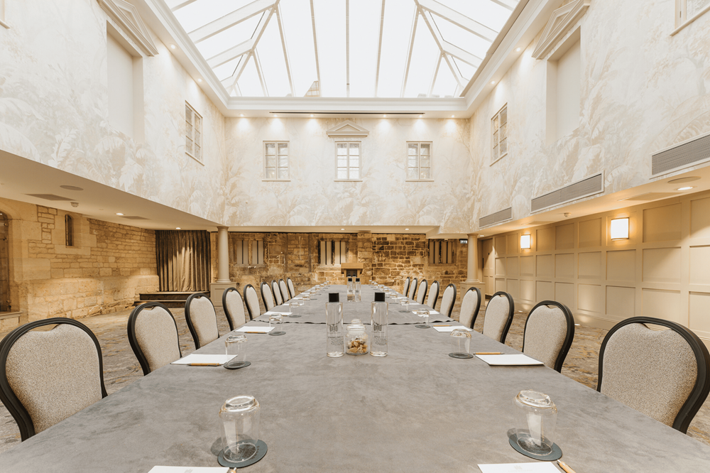 A room at the Ellenborough Park Hotel that would be perfect for a meeting with history. 